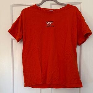 LAT Virginia Tech Orange VT Logo Tee